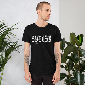 SPDCBR Gothic Print Black Short-Sleeve Unisex T-Shirt